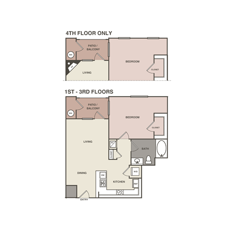 the beach house floor plan with 1st and 2nd floors
